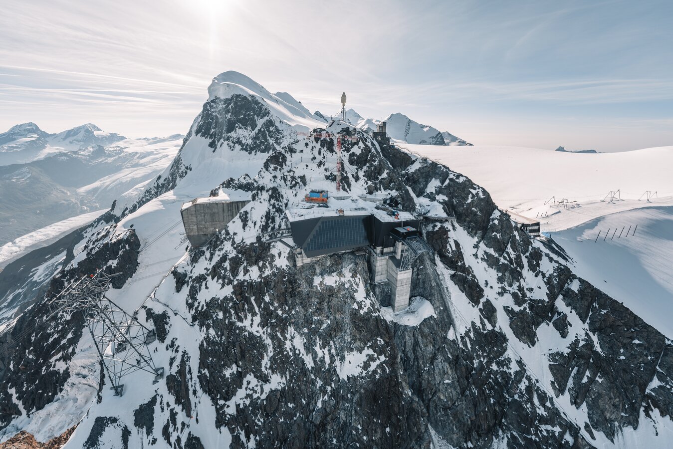 Matterhorn Glacier Paradise Peak In Zermatt